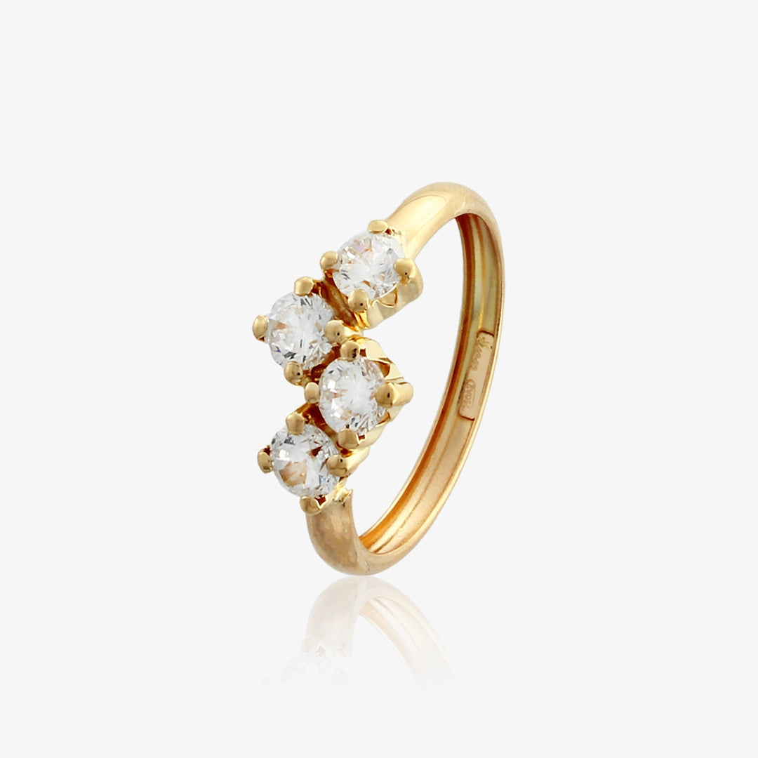 4-Prong Diagonal Ring