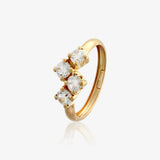 4-Prong Diagonal Ring