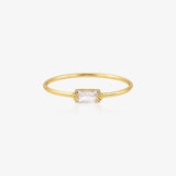 Rectangular Stone Ring