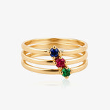 Triple color ring