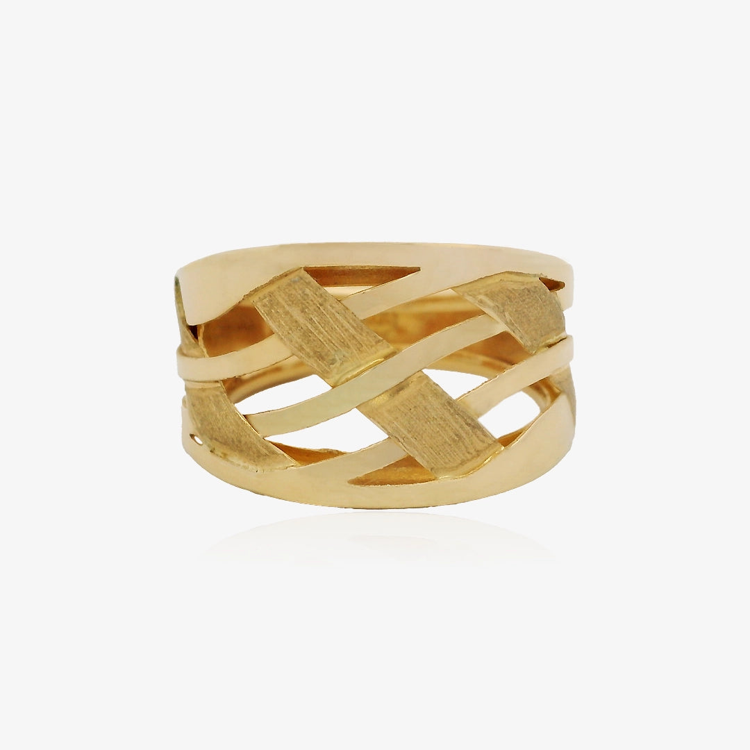 Wide Openwork Ring