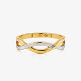 Anillo Bicolor Entrelazado