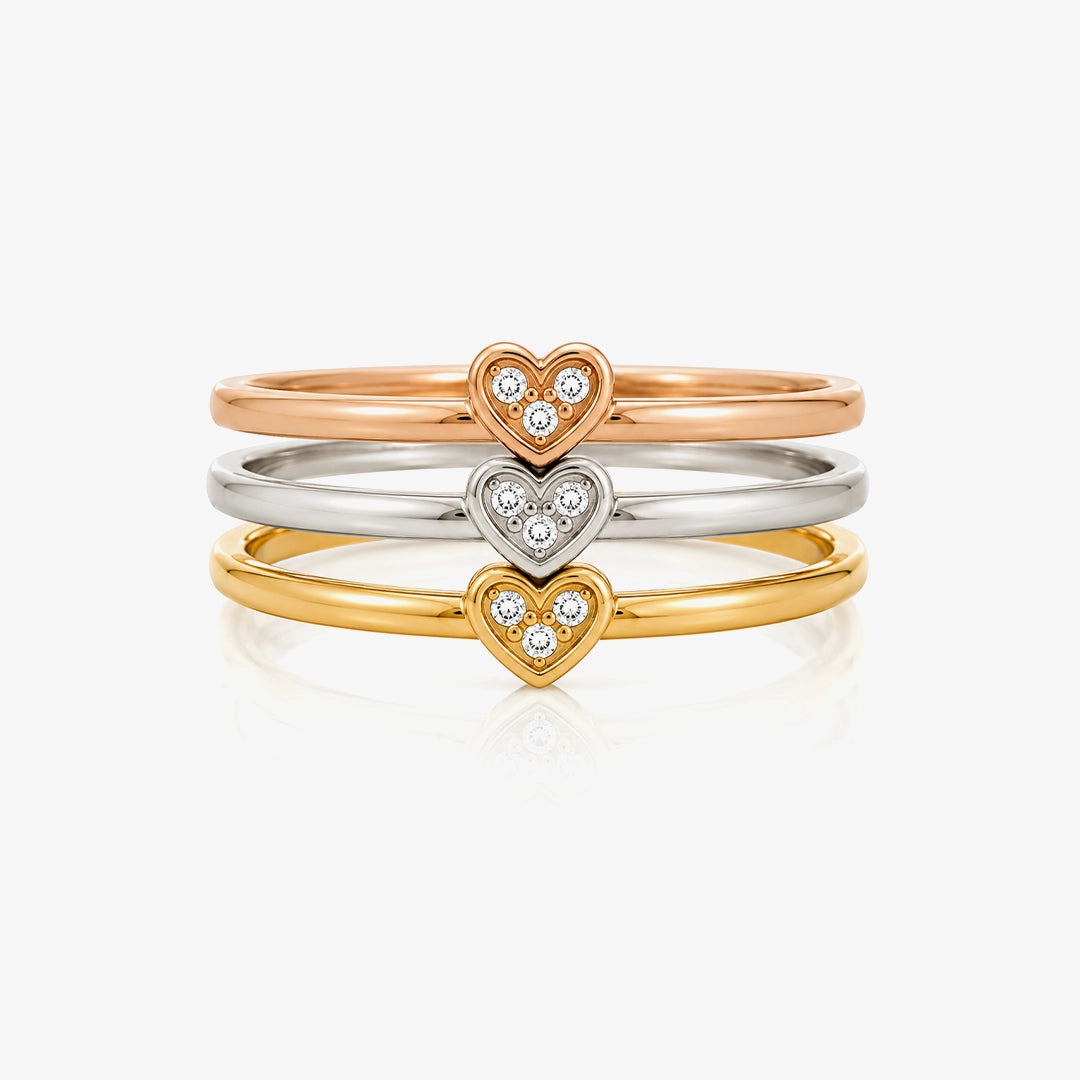 Triple Heart Ring