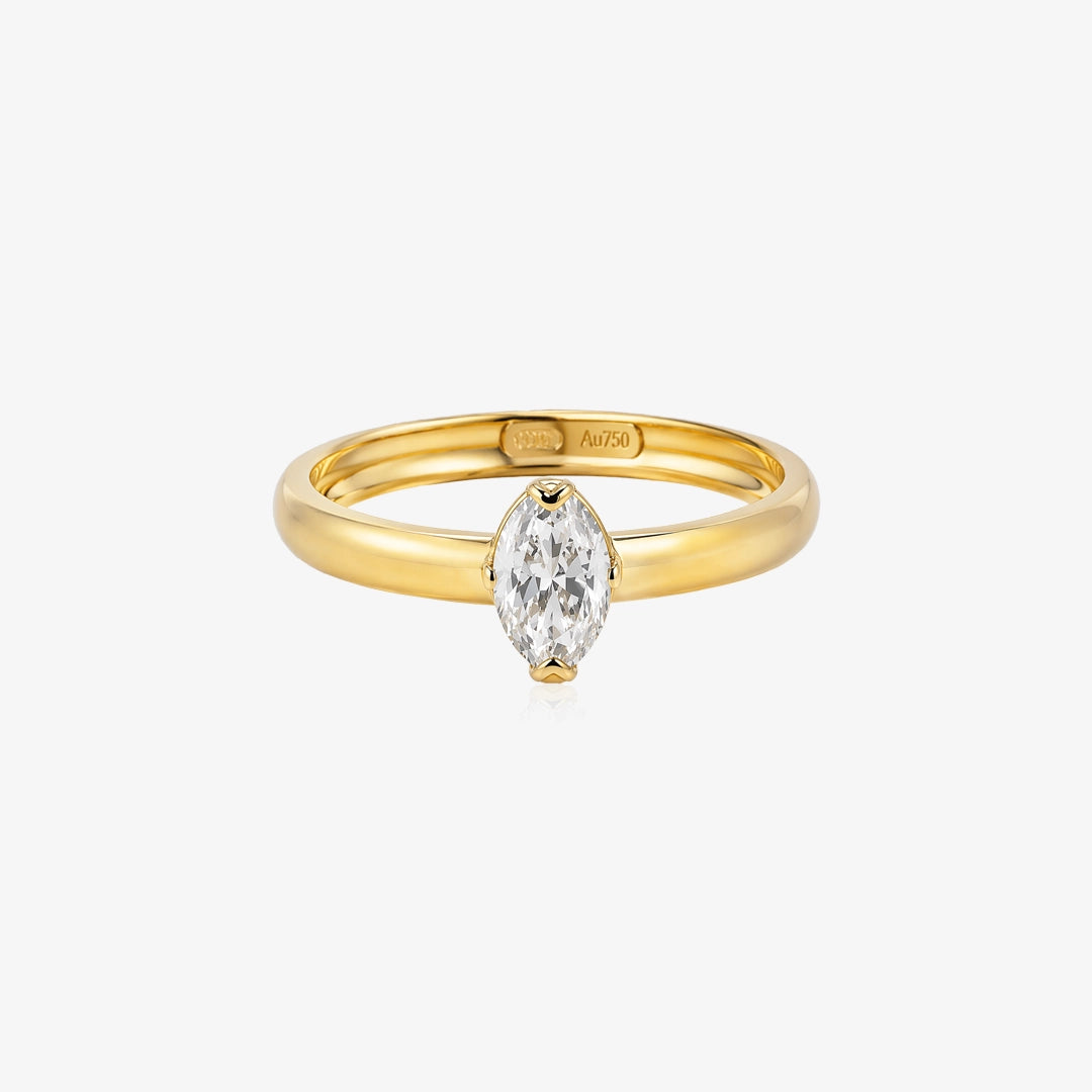 Solitario Piedra Ovalada