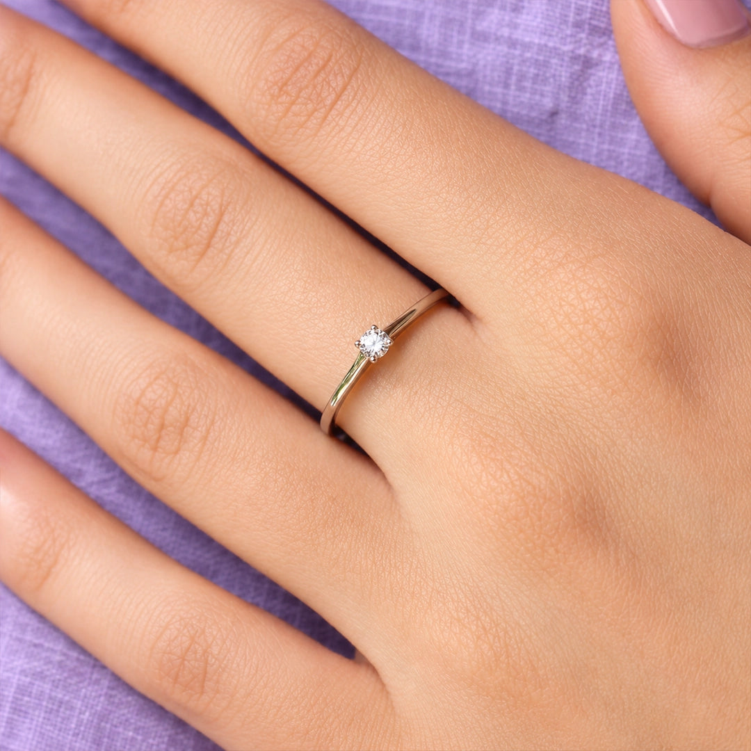 Solitario Diamante 4 garras