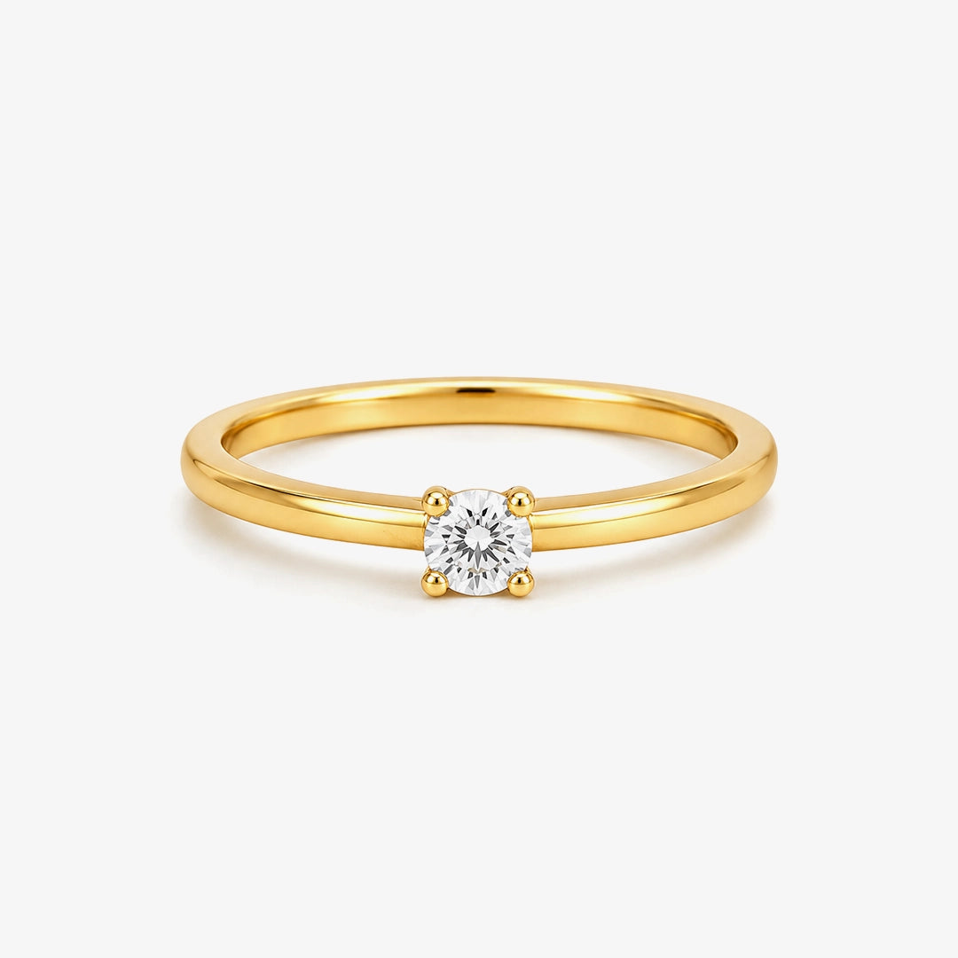 Anillo Diamante 4 Garras