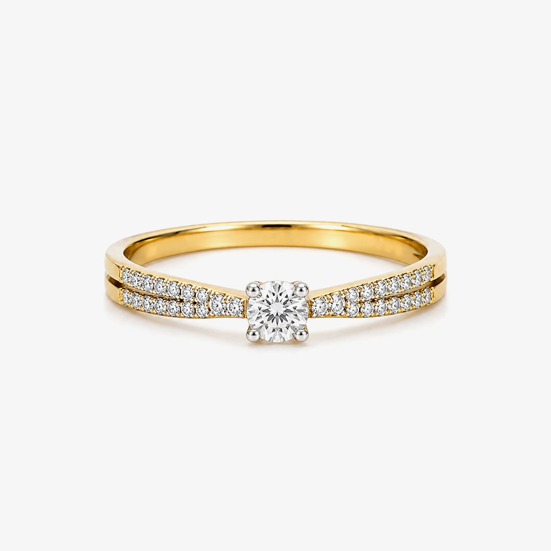 Anillo cruzado Diamantes