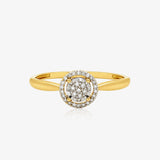 Anillo Diamantes Redondo