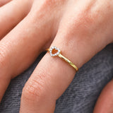 Anillo Diamante Corazón