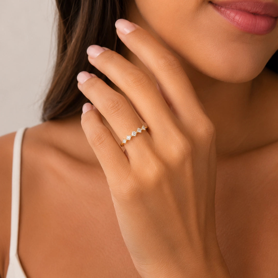 Diamond Five-Stone Ring 0.07ct