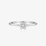 Anillo Flor Diamantes