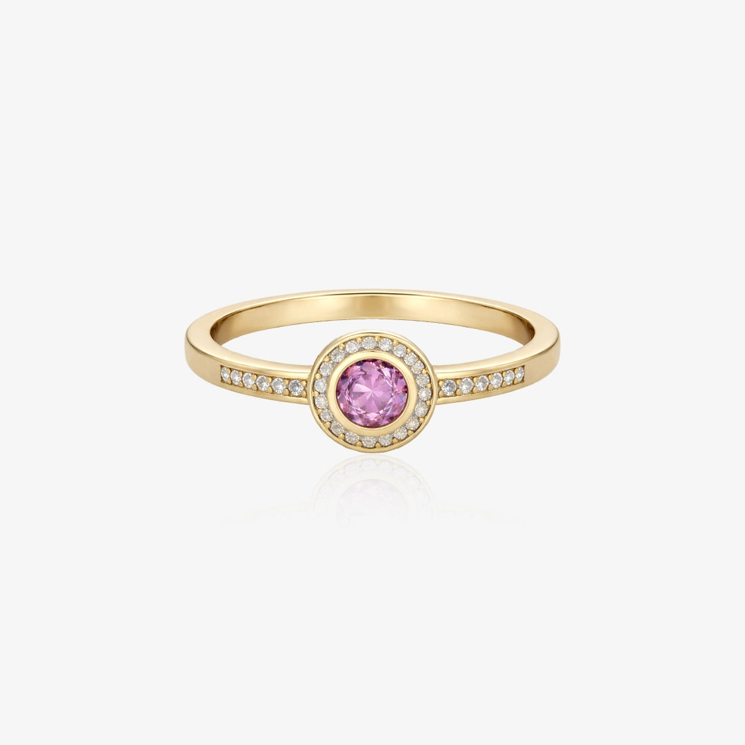 Anillo rosetón rosa