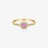 Anillo rosetón rosa