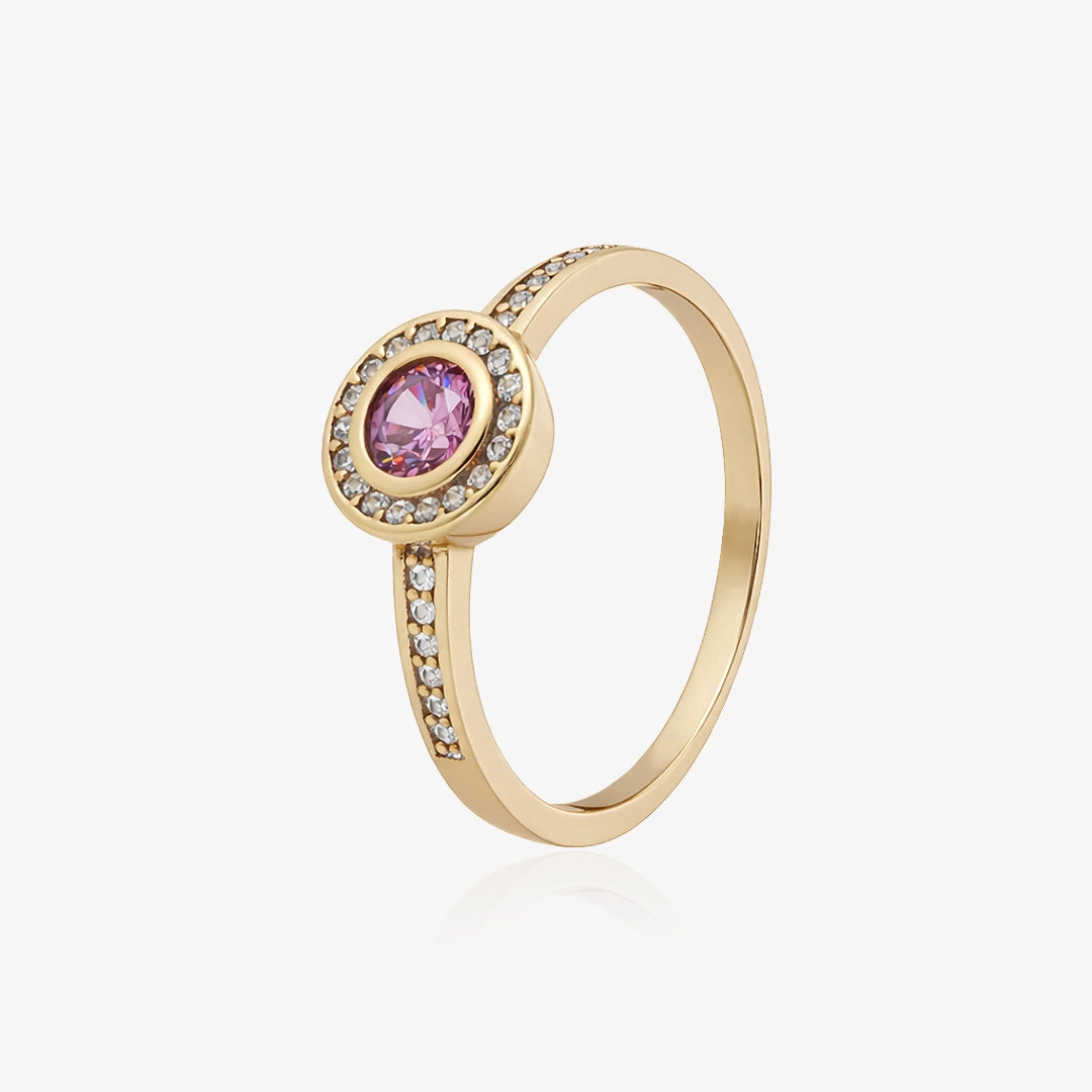 Anillo rosetón rosa