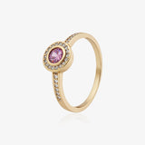 Anillo rosetón rosa