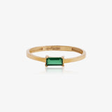 Anillo  Circonita Rectangular