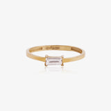 Anillo  Circonita Rectangular