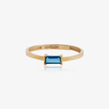 Anillo  Circonita Rectangular