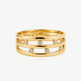 Triple Sparkle Ring