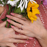 Heart colored ring