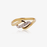 Two-tone Interlaced Ring