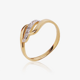 Two-tone Interlaced Ring