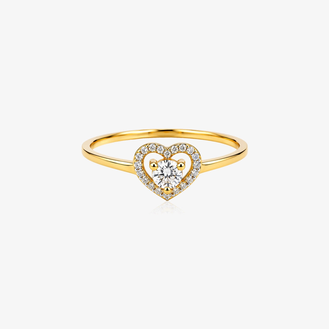 Anillo corazón princesa