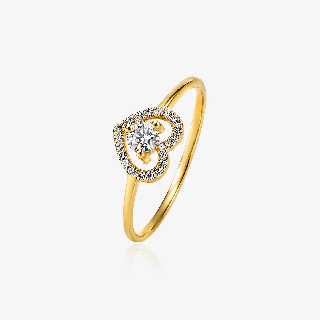 Anillo corazón princesa