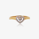 Anillo Bicolor Corazon