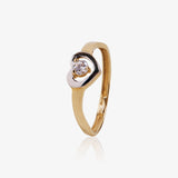 Anillo Bicolor Corazon