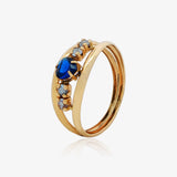 Double Strand Heart Ring