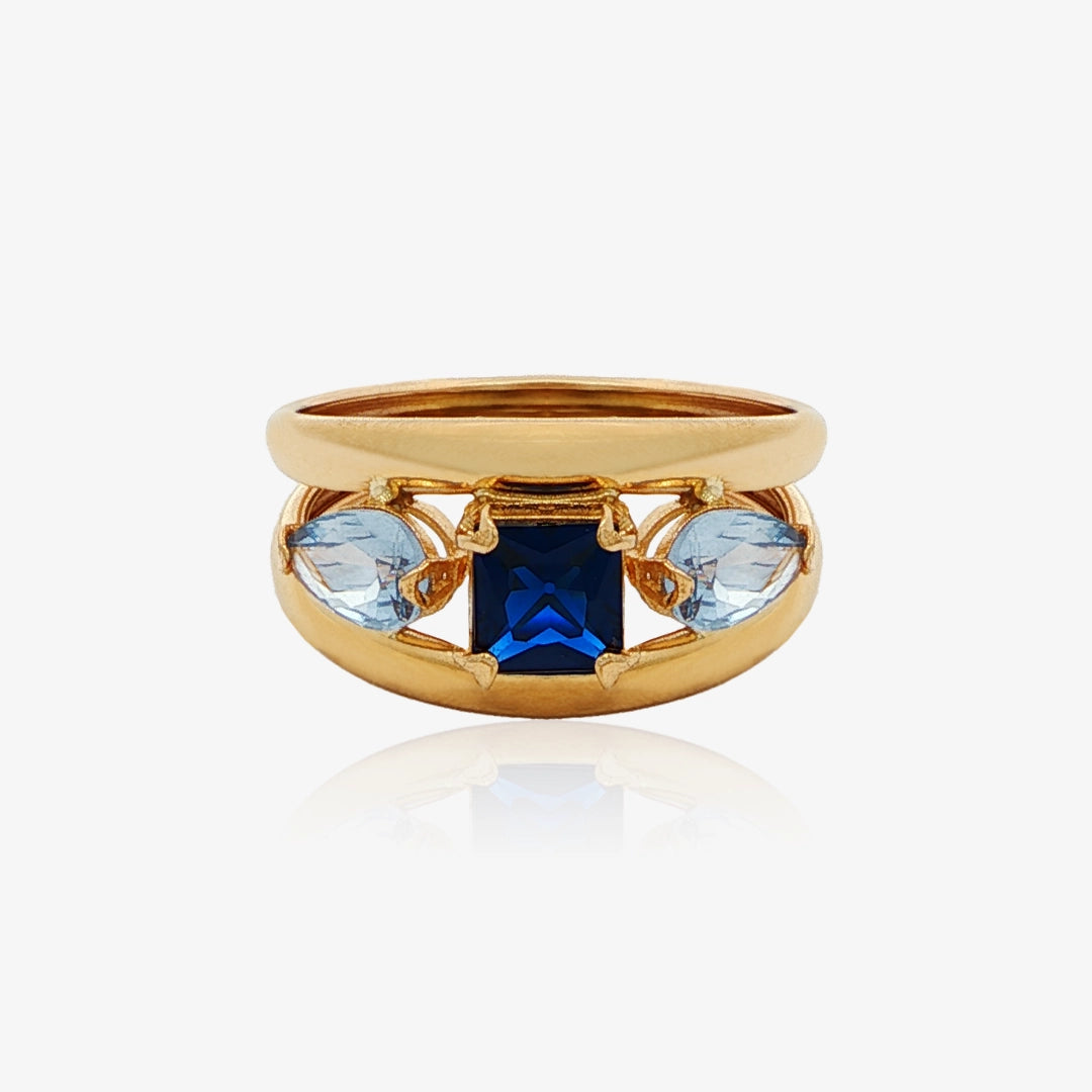 Anillo color Doble Hilo