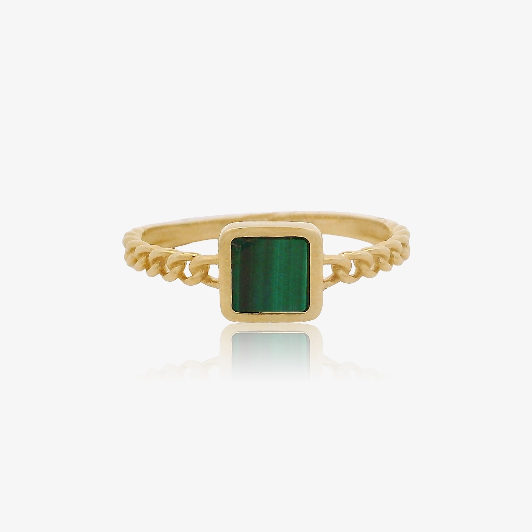 Malachite ring