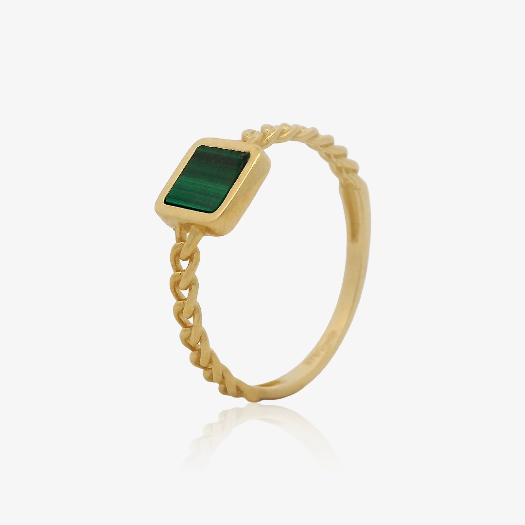 Malachite ring