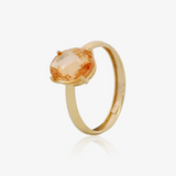 Oval Amber Ring
