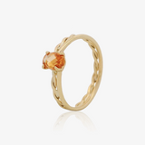 Braided Amber Ring