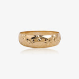 Anillo ancho lapidado