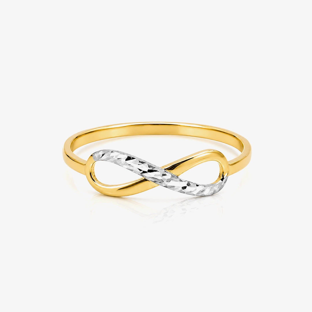 Infinity ring stoned