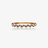 Two-tone ring with little balls