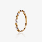 Two-tone ring with little balls