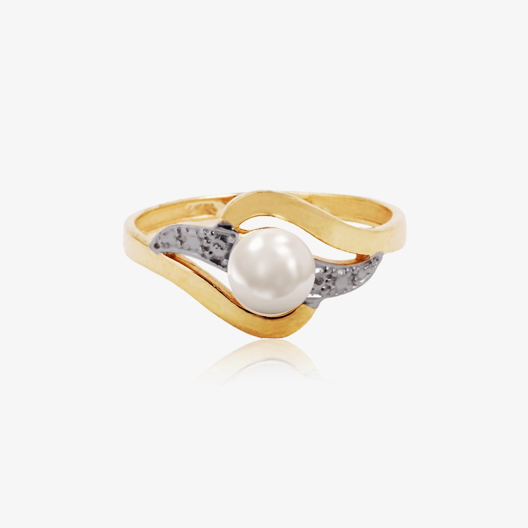 Two-Tone Pearl Ring