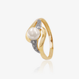 Two-Tone Pearl Ring