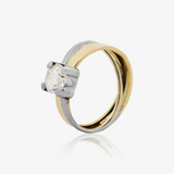 Two-Tone Ring 4-Prong