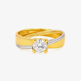 Two-Tone Ring 4-Prong