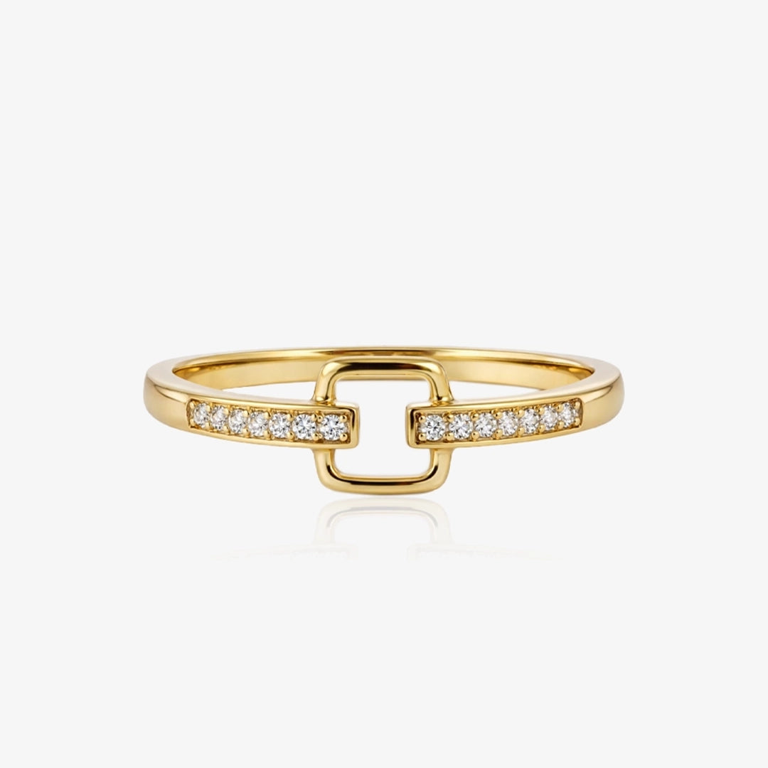 Anillo Diamante Cuadrado