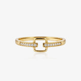Anillo Diamante Cuadrado