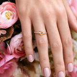 Anillo Diamante Corazón