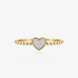 Anillo Corazón Diamantes