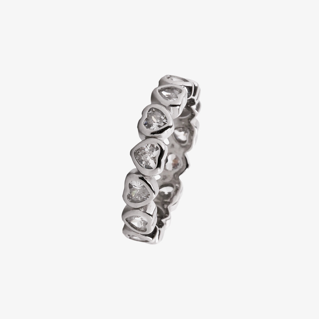 Anillo Corazones circonitas