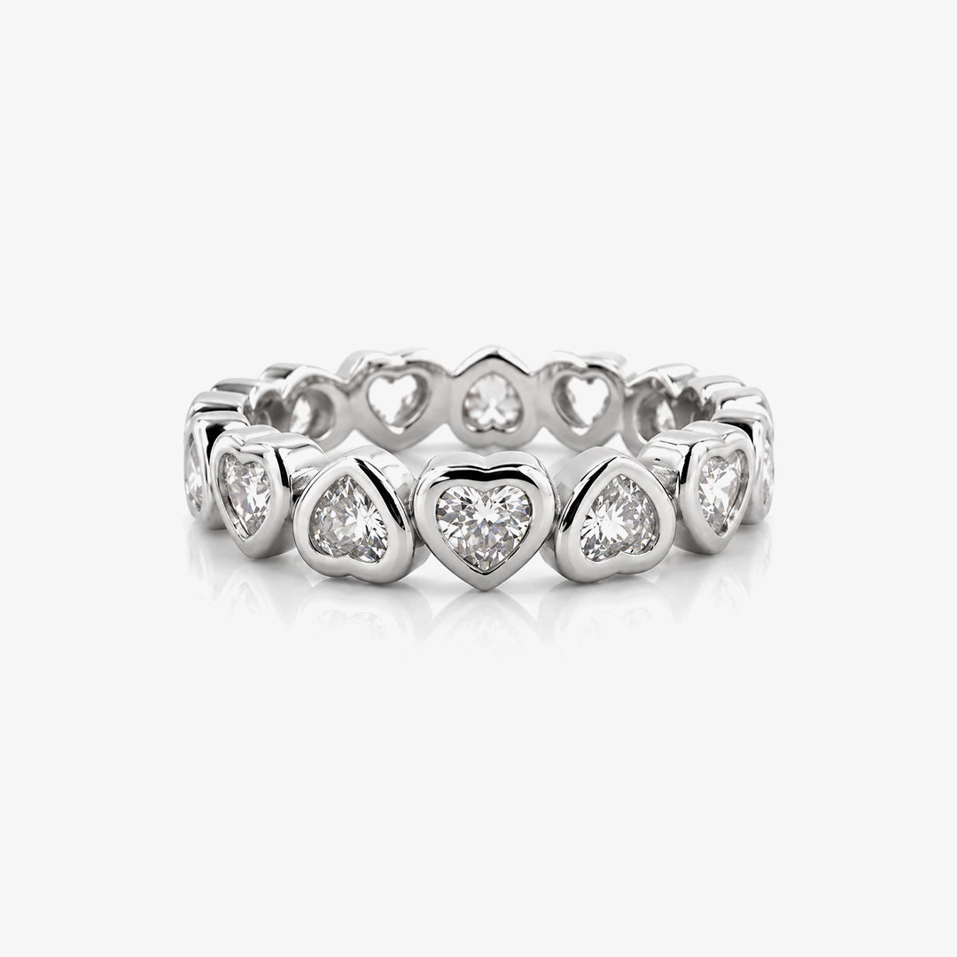 Anillo Corazones circonitas